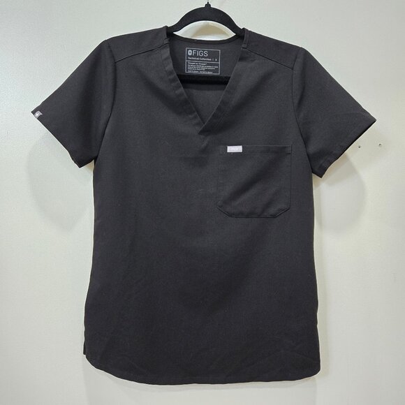 Figs Technical Collection Black Scrub Top Size S - Picture 1 of 10